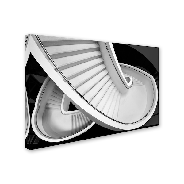 Henk Van Maastricht 'B&W Staircase' Canvas Art,12x19